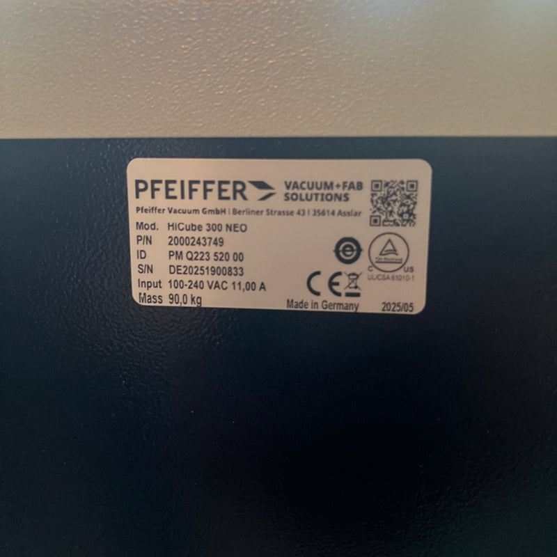 Pfeiffer HiCube 300 NEO Pump Station