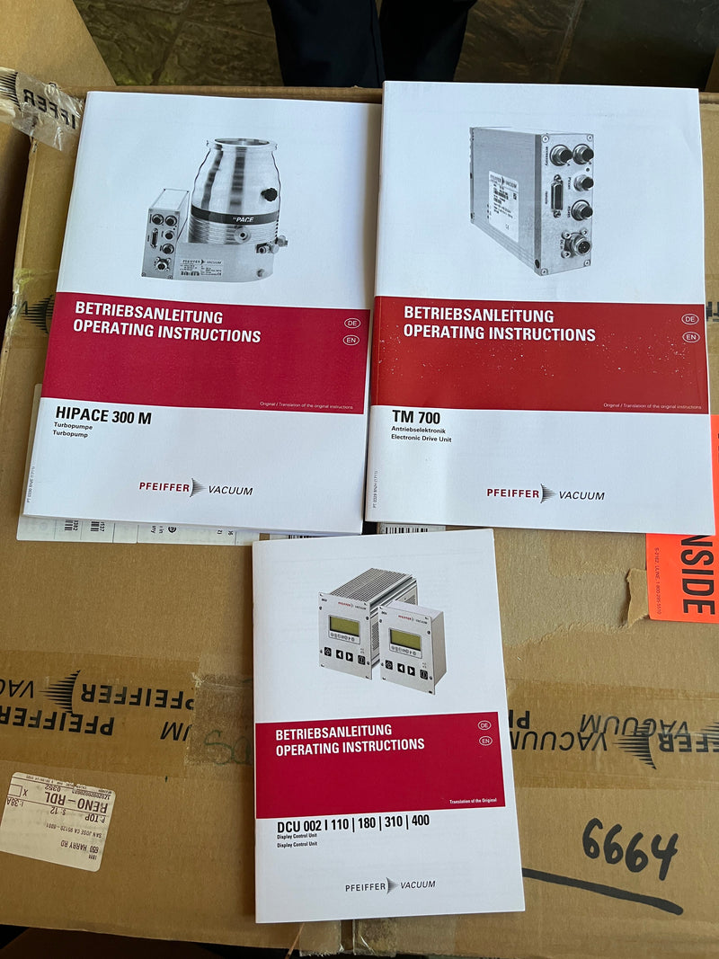 Pfeiffer HiPace 300 Turbomolecular Vacuum Pump System