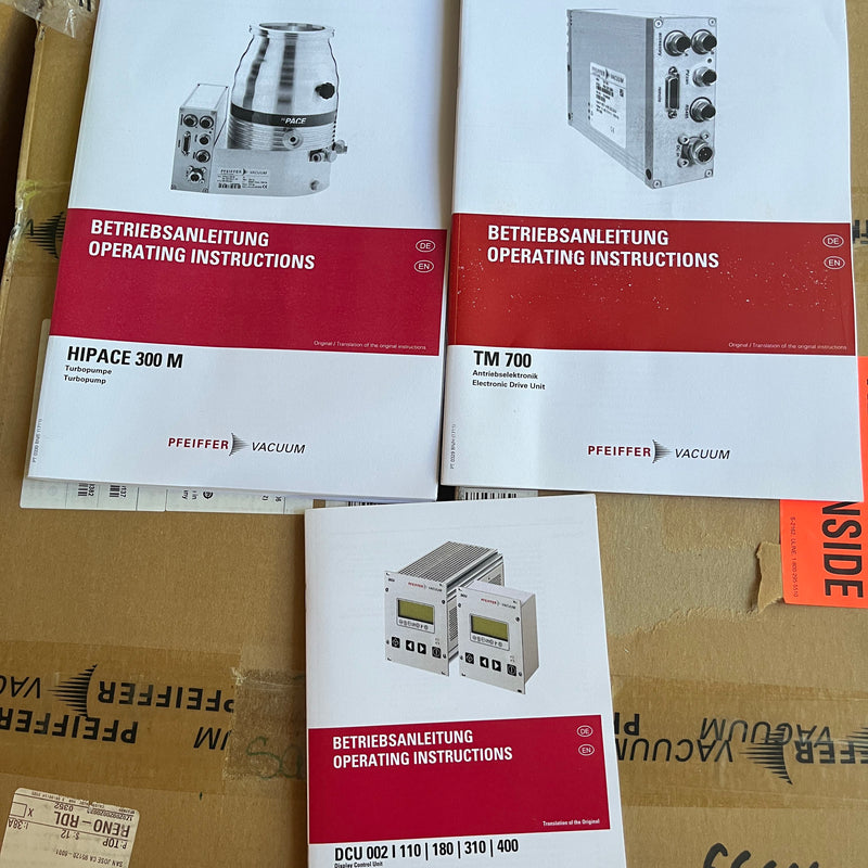 Pfeiffer HiPace 300 Turbomolecular Vacuum Pump System