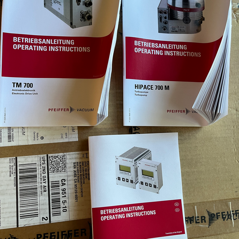 Pfeiffer HiPace 700 M Turbomolecular Vacuum Pump System