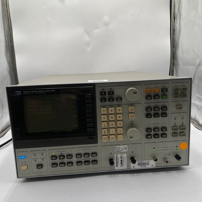 Agilent 3562 A Dynamic Signal Analyzer