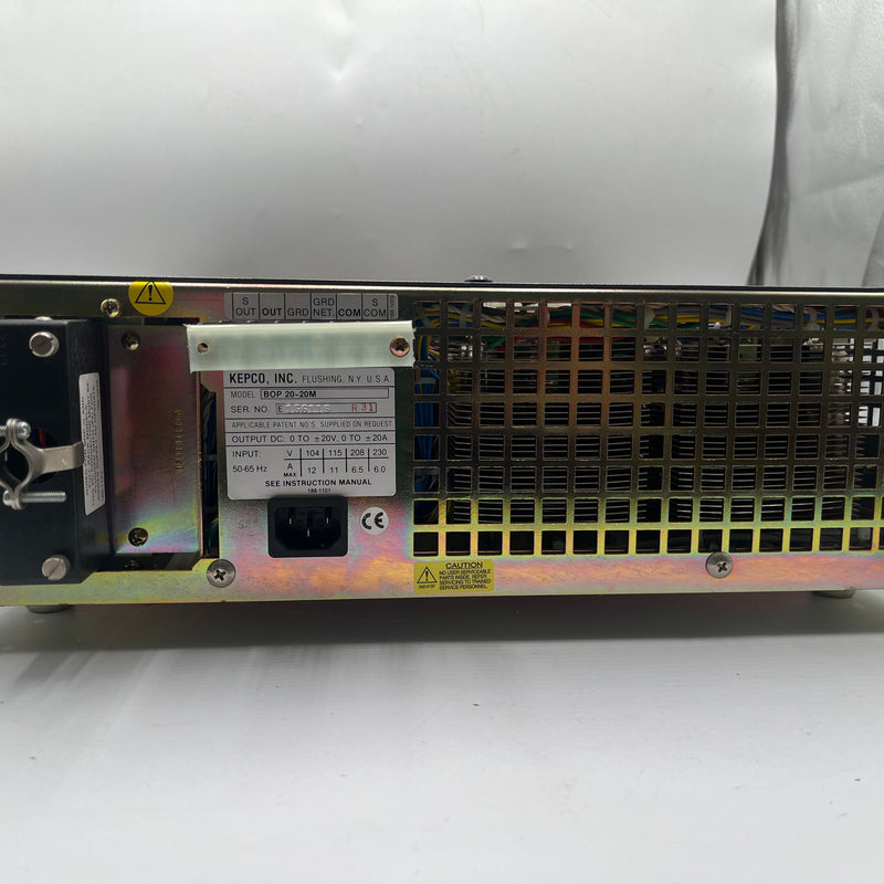 Kepco BOP 20 20 M Bipolar Operational Power Supply / Amplifier