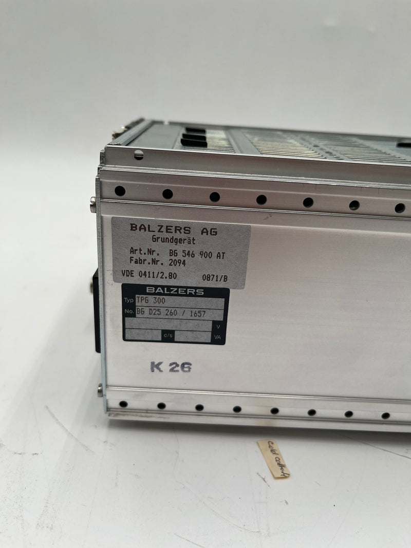 Balzers Pfeiffer TPG 300 Pressure Controller