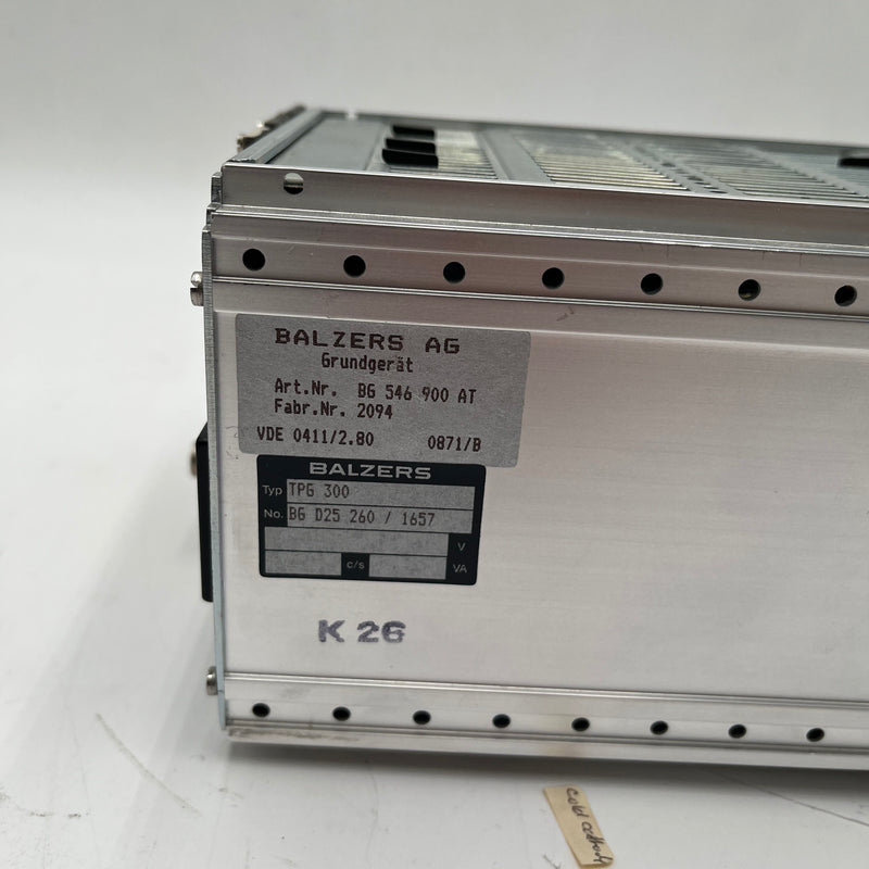 Balzers Pfeiffer TPG 300 Pressure Controller