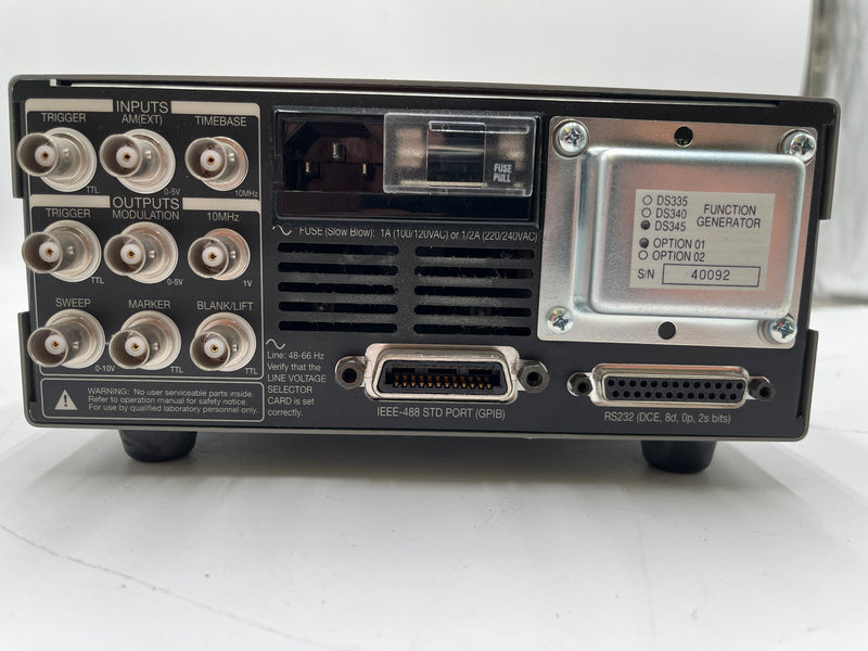 Stanford Research Systems (SRS) DS 345 Synthesizer / Function Generator
