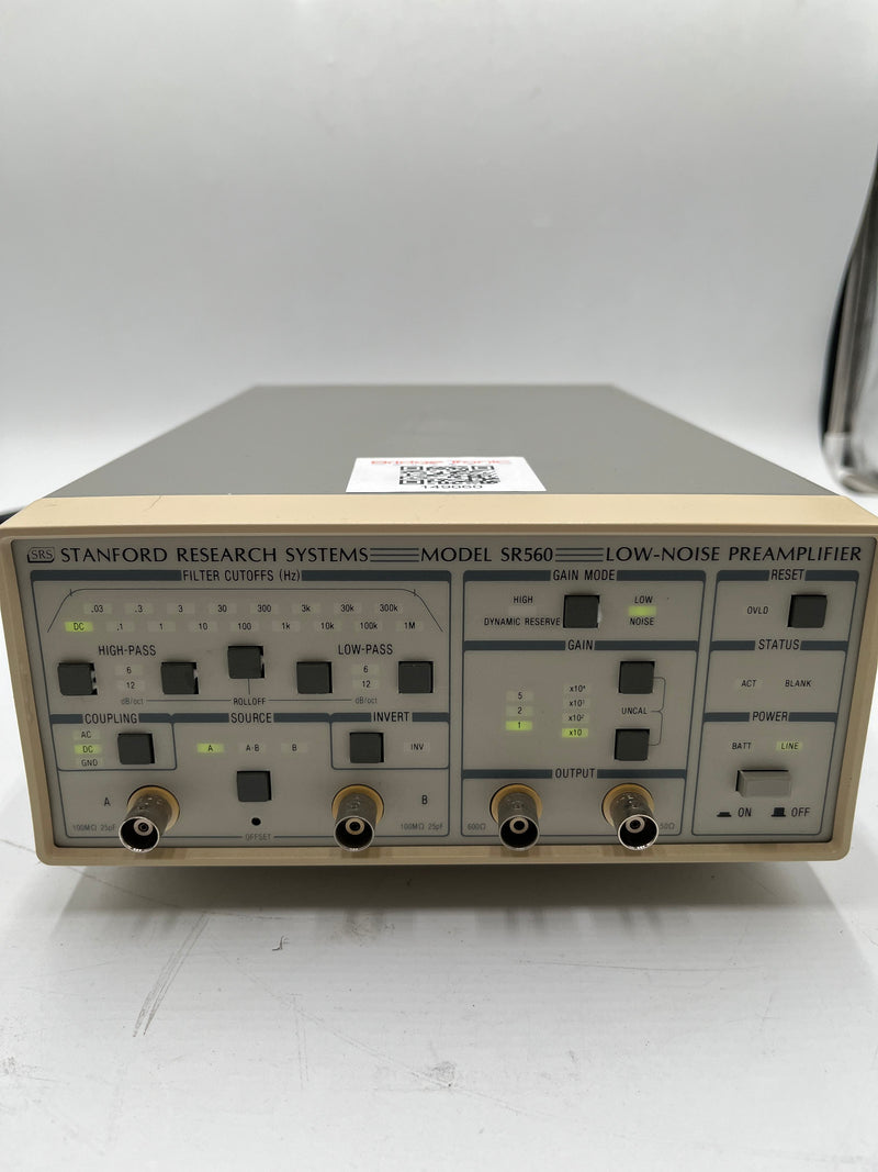 Stanford Research Systems (SRS) SR 560 Low Noise Preamplifier