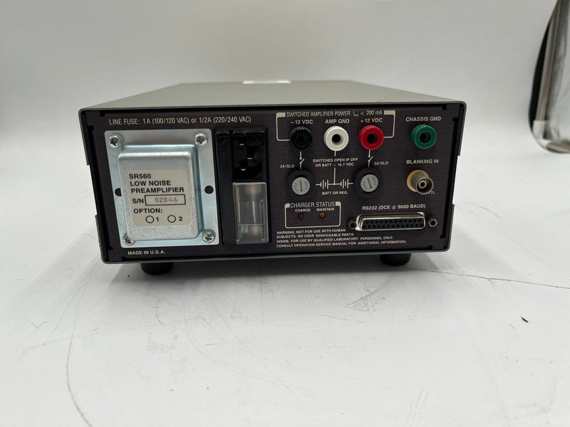 Stanford Research Systems (SRS) SR 560 Low Noise Preamplifier