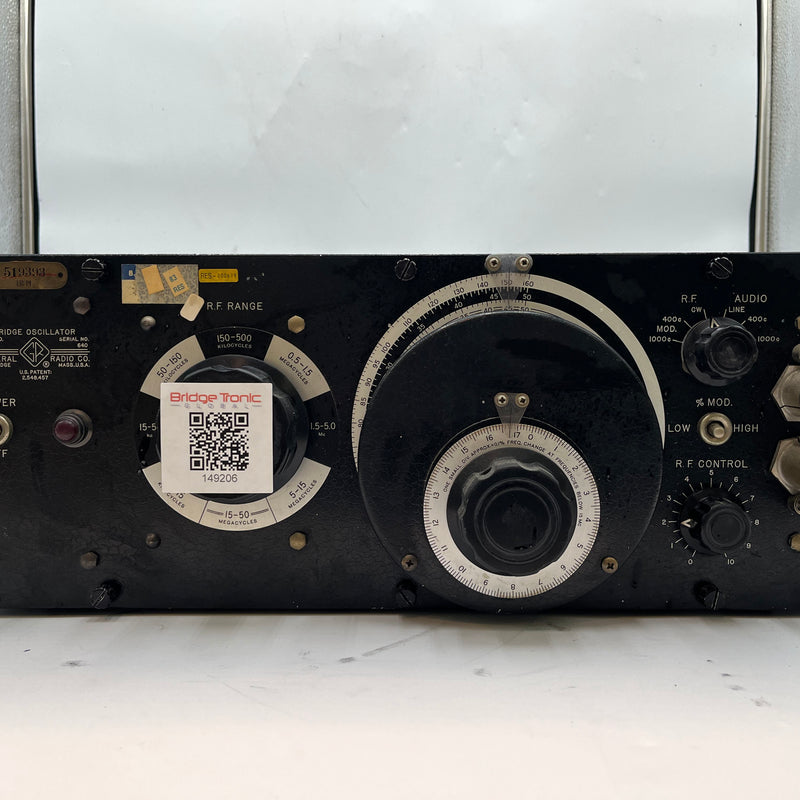 General Radio 1330 A Bridge Oscillator