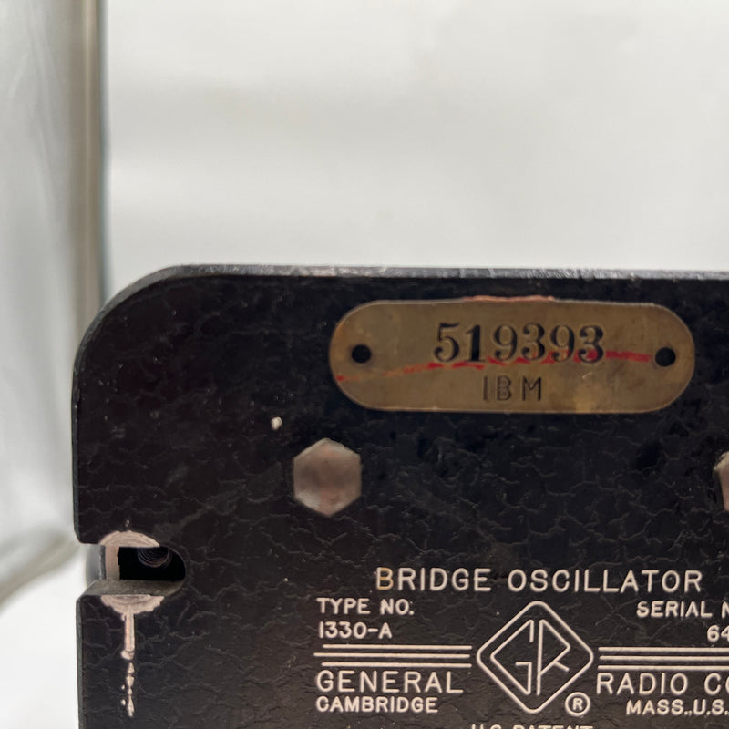General Radio 1330 A Bridge Oscillator