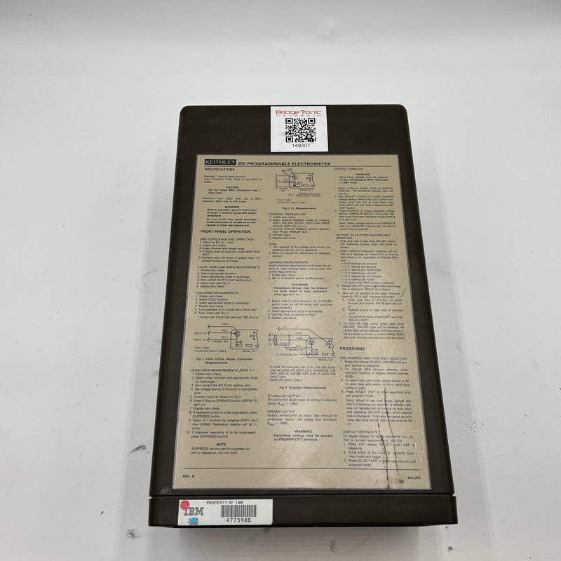 Keithley 617 Programmable Electrometer