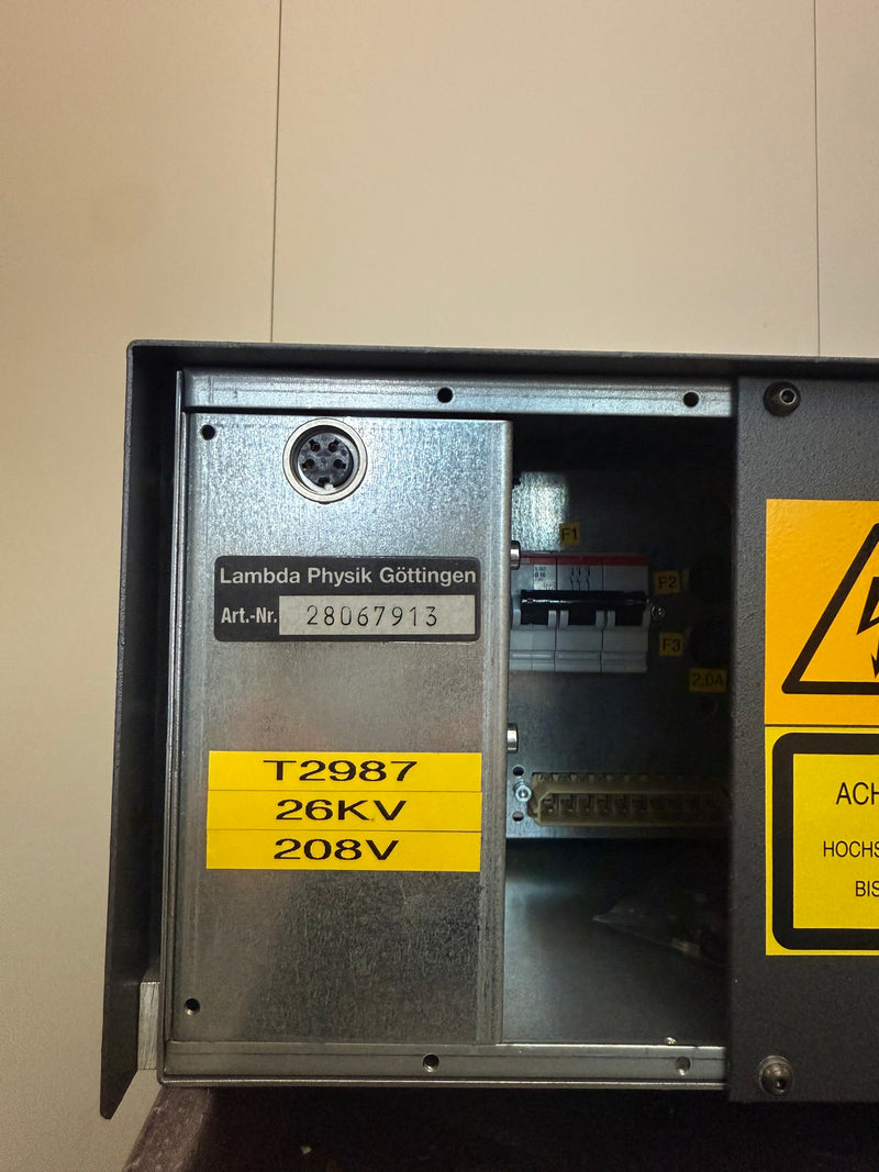 Lambda Physik PU 3000 P High Voltage Power Supply