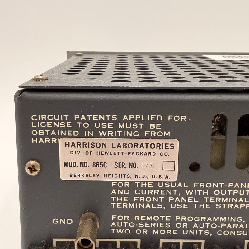 Harrison 865 C Power Supply