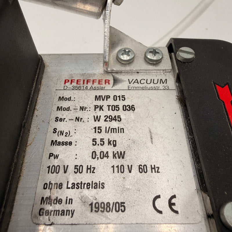 Pfeiffer MVP 015 Vacuum Pump