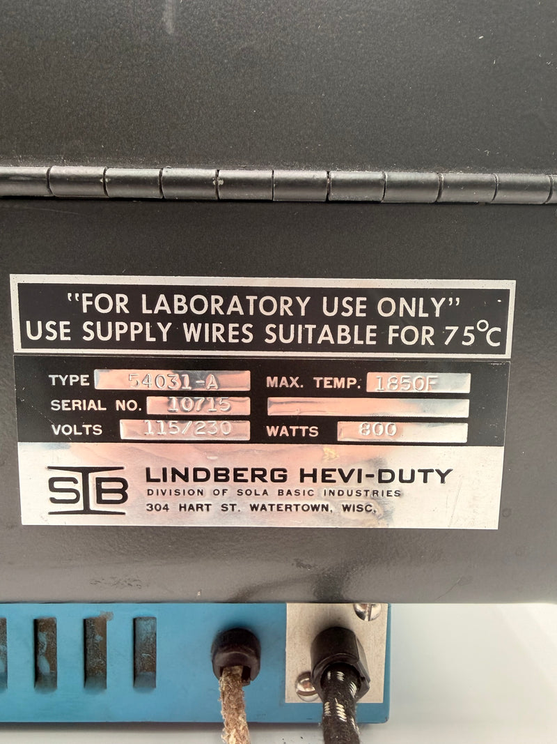 Lindberg 54031 A Furnace