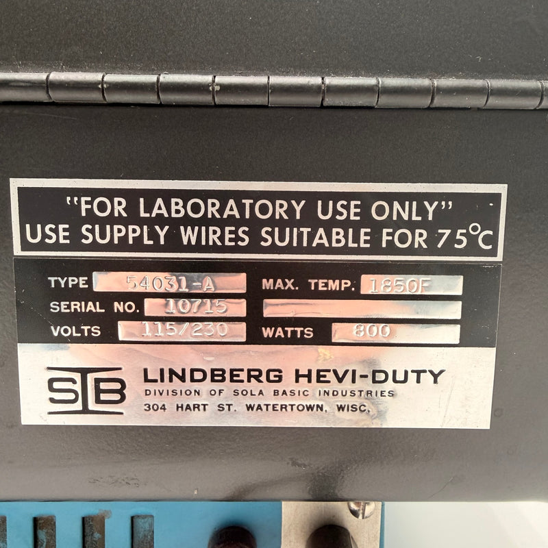 Lindberg 54031 A Furnace