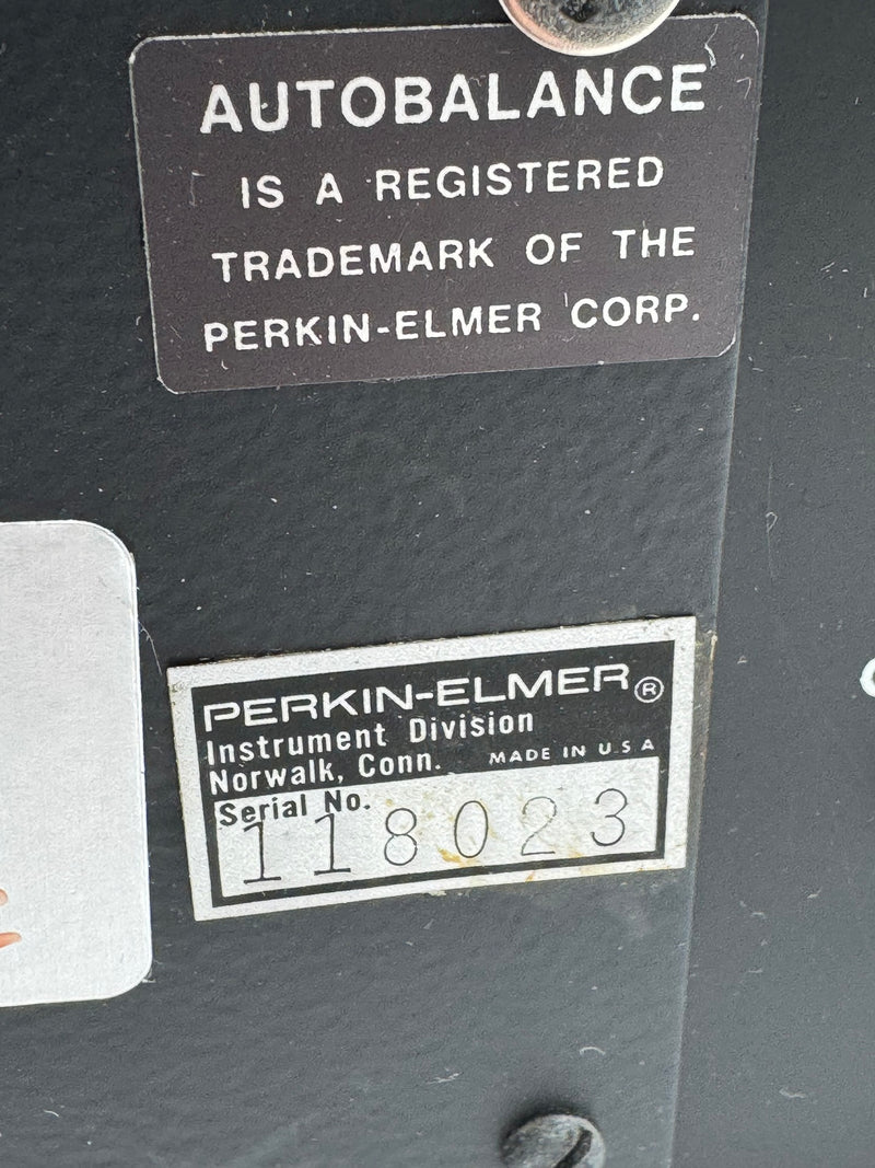 Perkin Elmer TGS 2 Balance Control