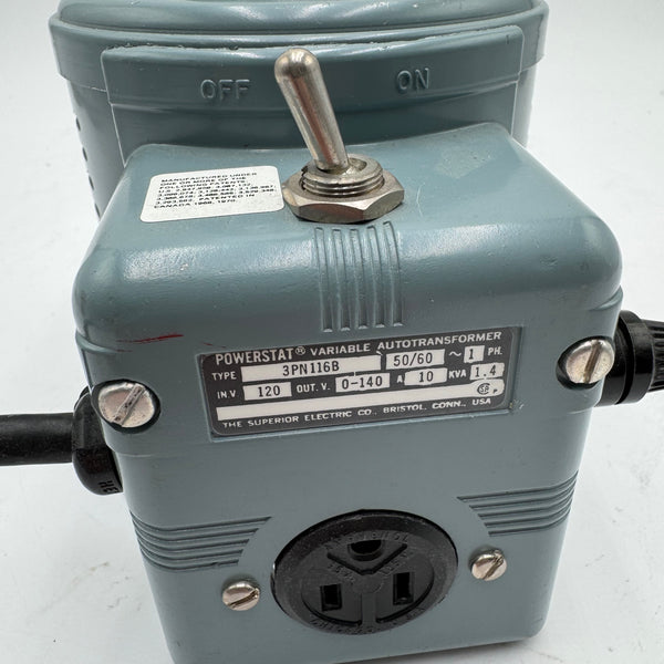 Powerstat 3 PN 116 B Variable Autotransformer