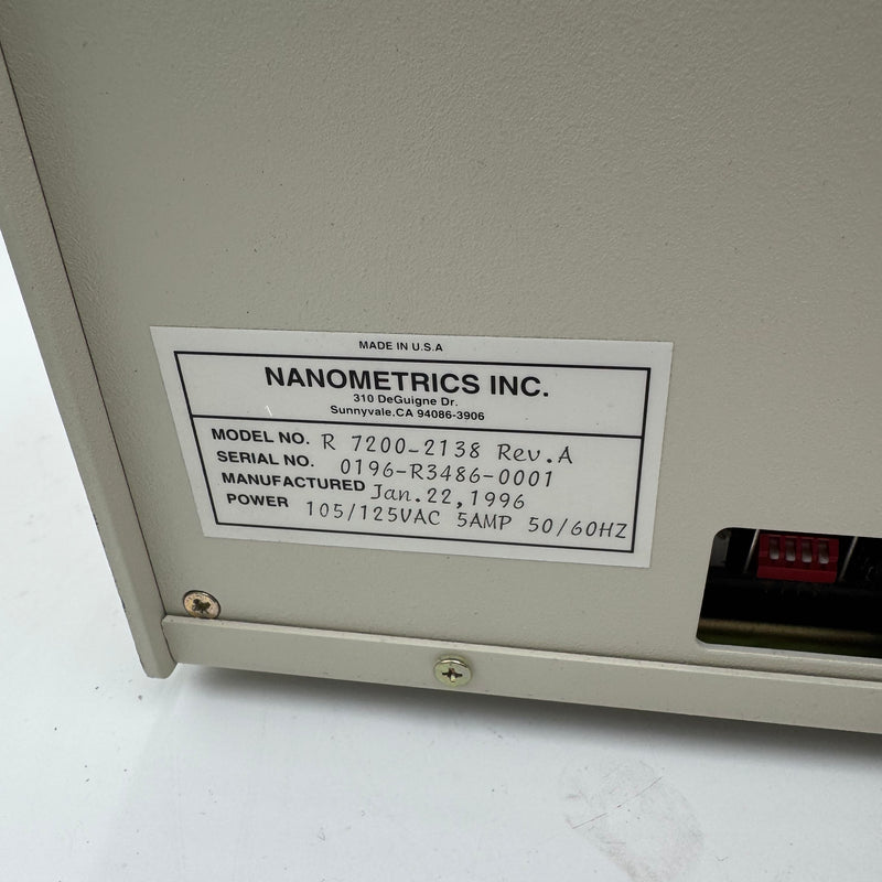 ONTO / Nanometrics Nanospec AFT 4150 Thin Film Measurement System