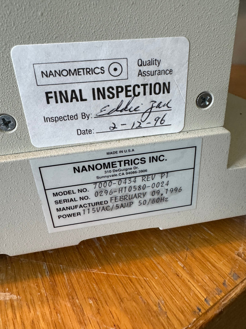 ONTO / Nanometrics Nanospec AFT 4150 Thin Film Measurement System