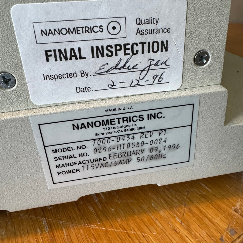 ONTO / Nanometrics Nanospec AFT 4150 Thin Film Measurement System