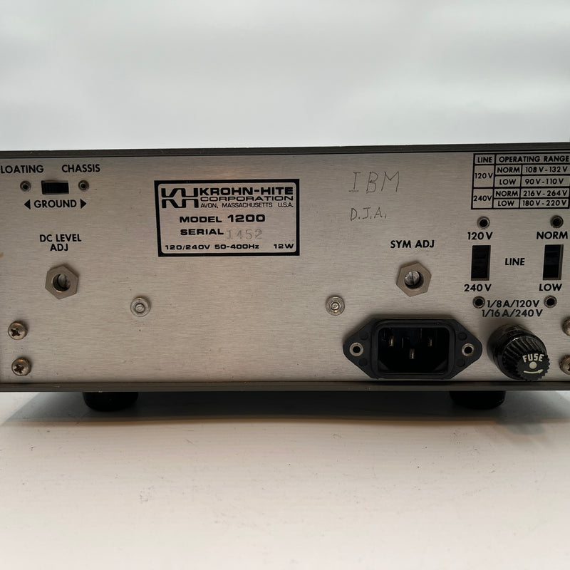 Krohn-Hite 1200 Sweep Generator