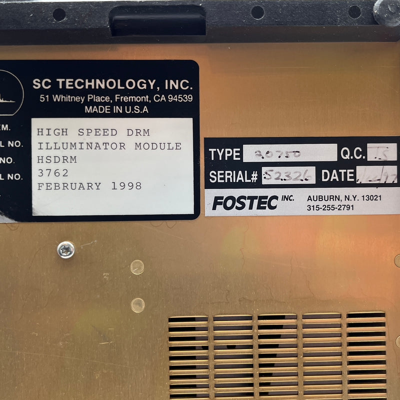 Fostec DCR Fiber Optic Illuminator / Light Source Controller