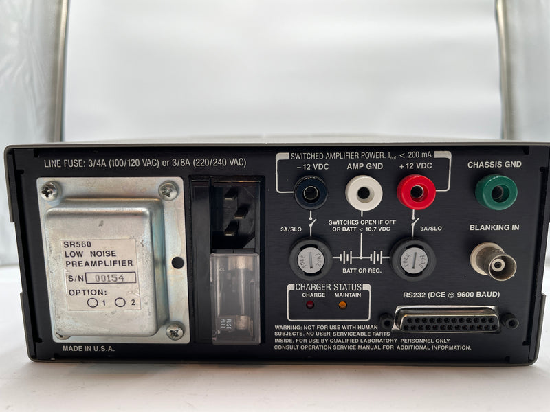 Stanford Research Systems (SRS) SR 560 Low-Noise Preamplifier