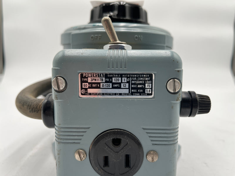 Superior Electric 3 PN 117 B Variable Autotransformer