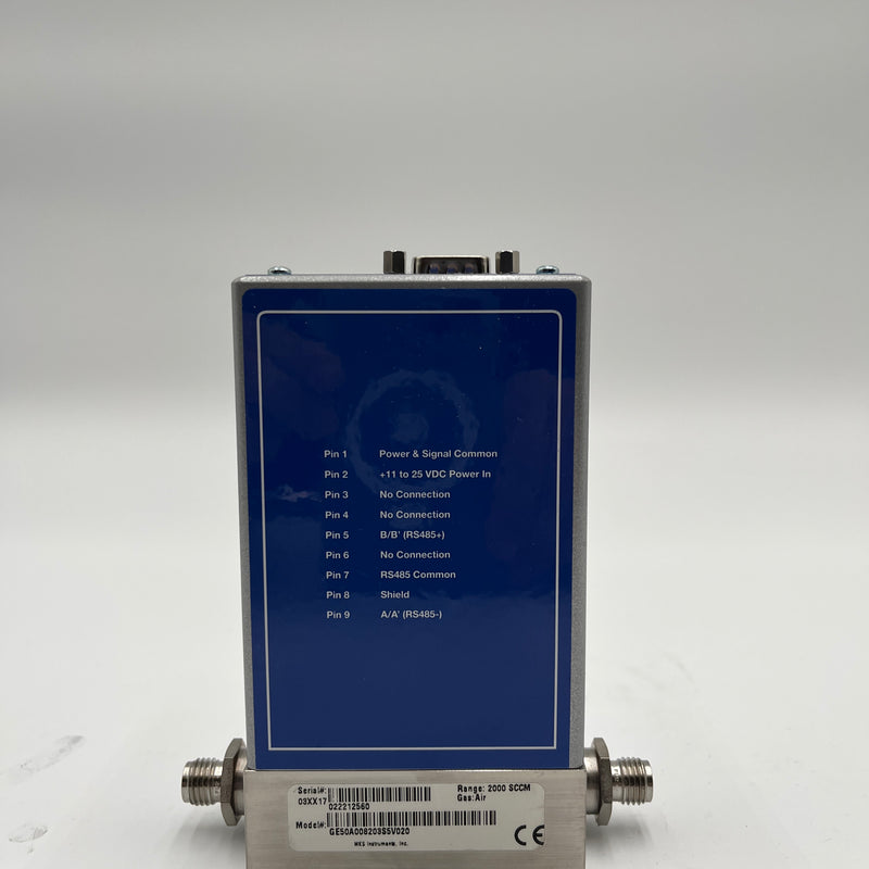 MKS GE 50 A 0 A 08203 S 5 V 020 MFC (Mass Flow Controller)