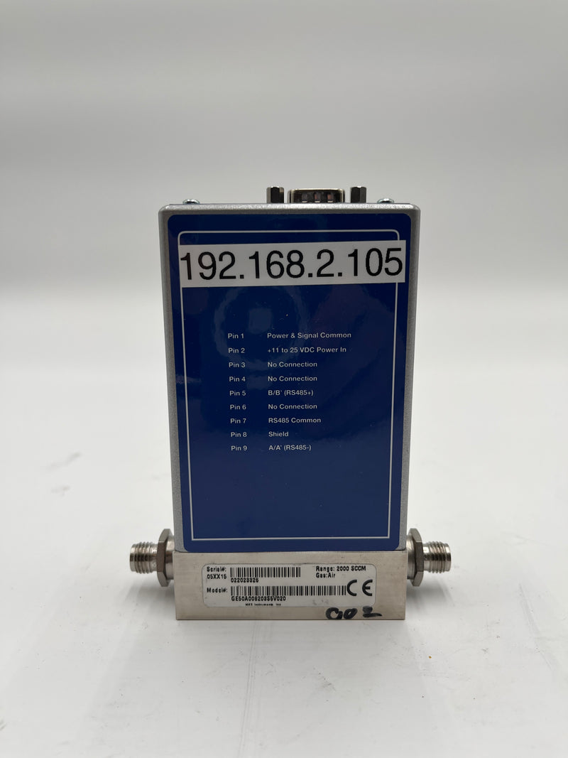 MKS GE 50 A 082 B 03 SV 020 MFC (Mass Flow Controller)
