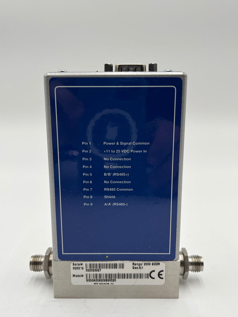 MKS GE 50 A 0082038 SV 020 MFC (Mass Flow Controller)