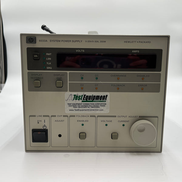 Agilent 6033 A Power Supply