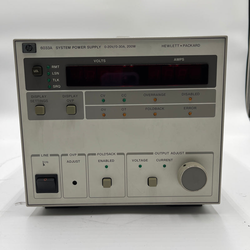 Agilent 6033 A Power Supply