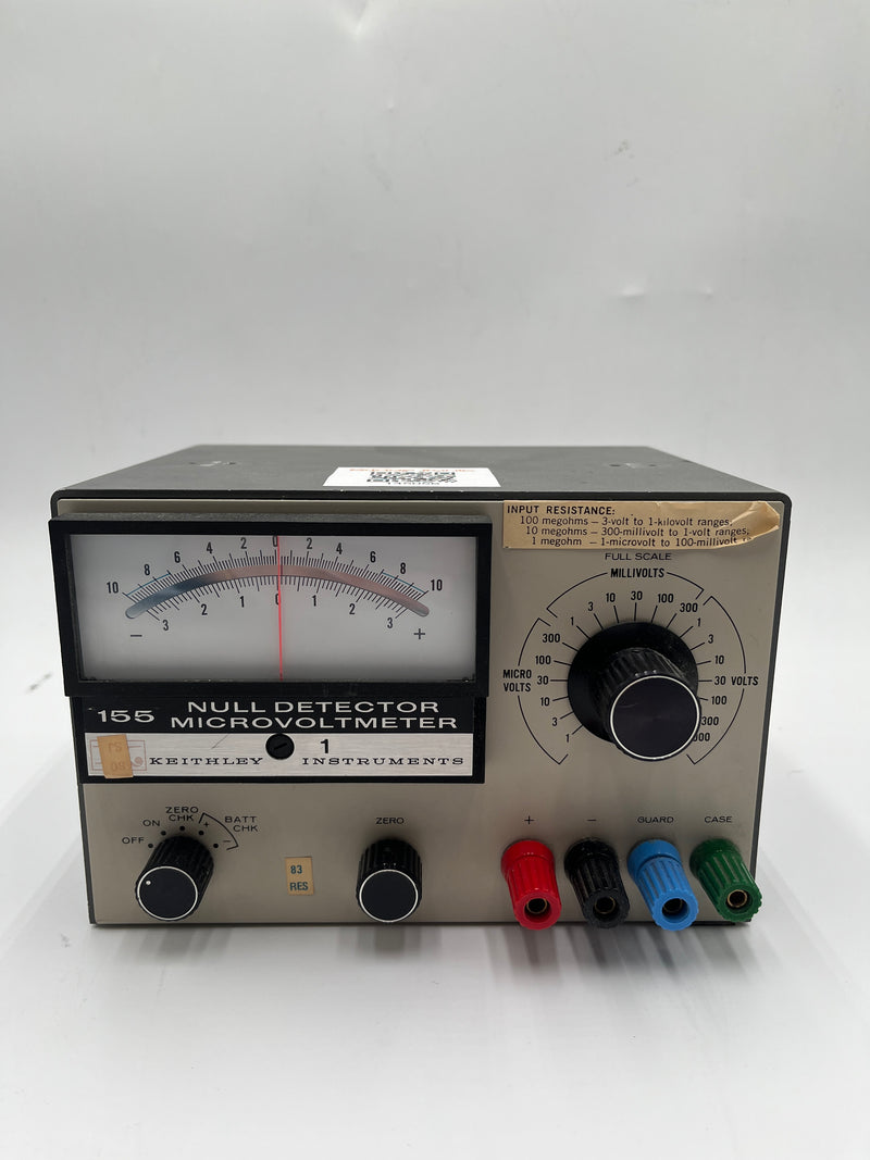 Keithley 155 Null Detector Microvoltmeter