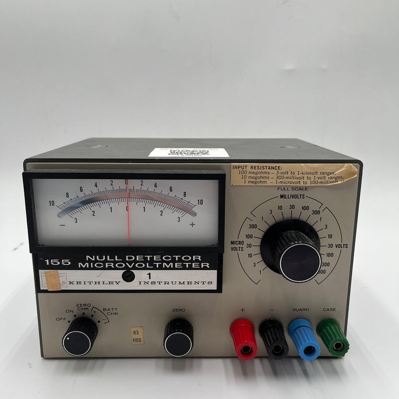 Keithley 155 Null Detector Microvoltmeter