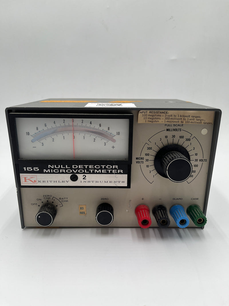 Keithley 155 Null Detector Microvoltmeter