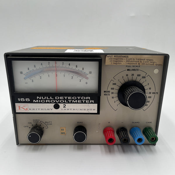 Keithley 155 Null Detector Microvoltmeter