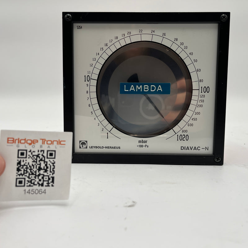 Leybold Heraeus DIAVAC N Diaphragm Vacuum Gauge