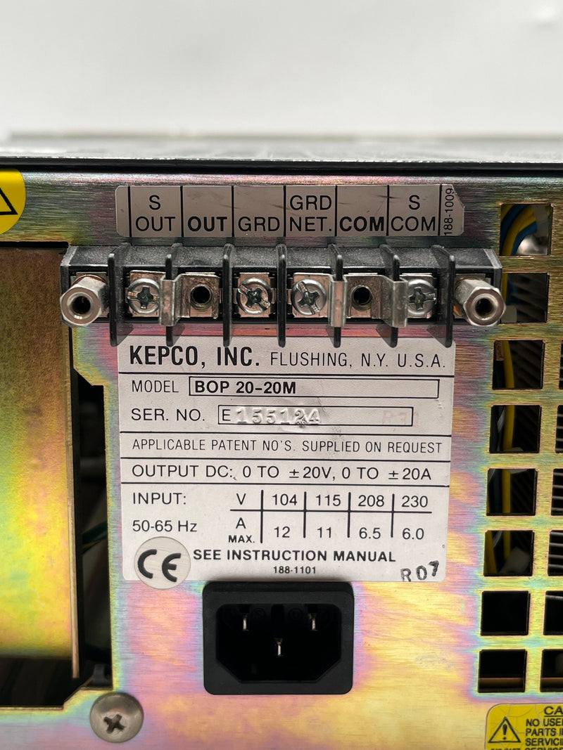 Kepco BOP 20 20 M Power Supply