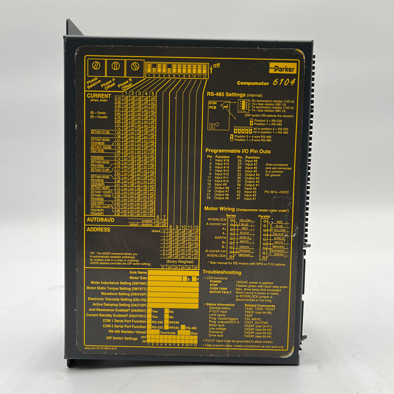 Parker Compumotor Zeta 6104 Indexer Drive