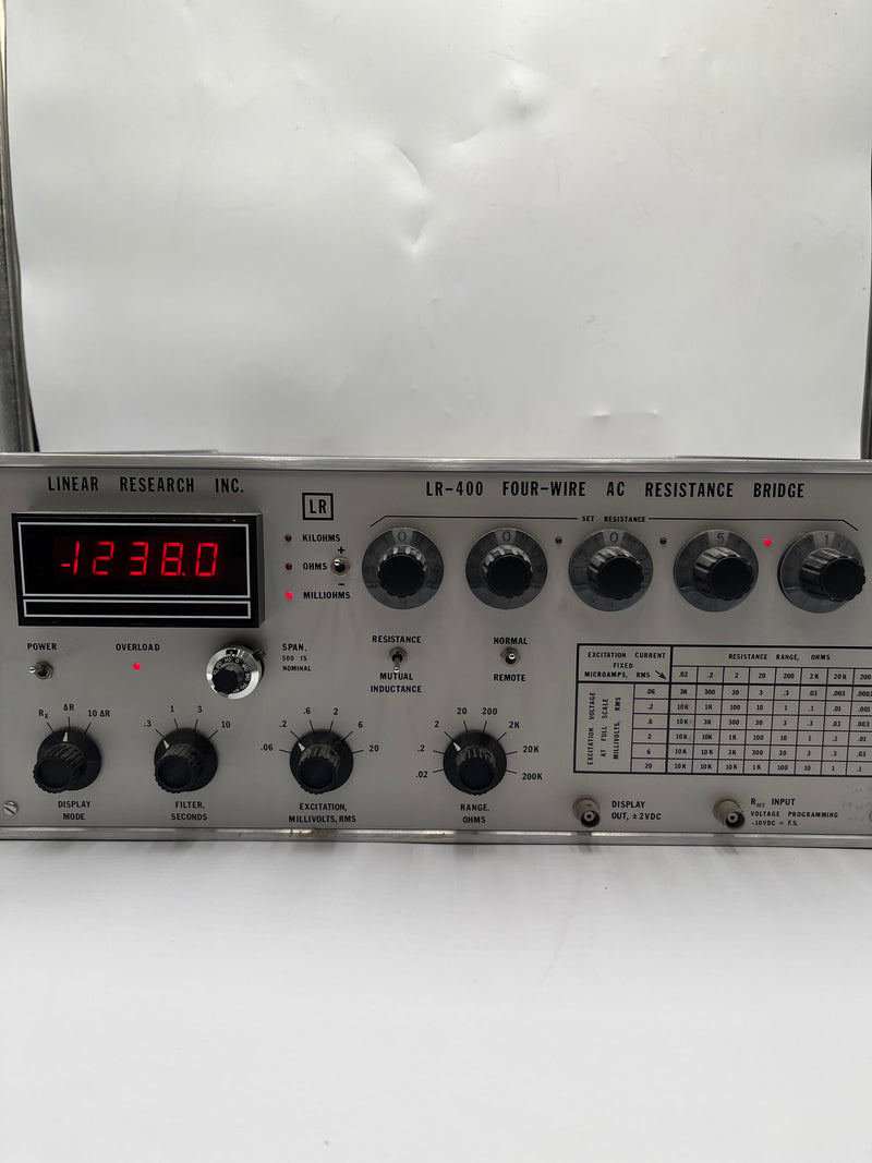 Linear Research LR 400 AC Resistance Bridge