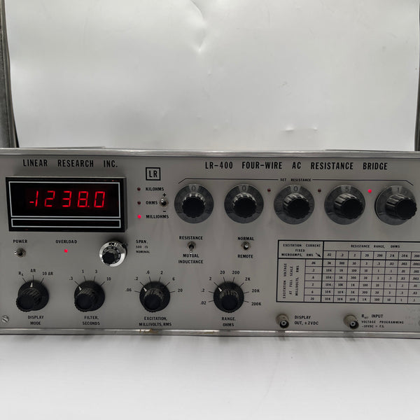 Linear Research LR 400 AC Resistance Bridge