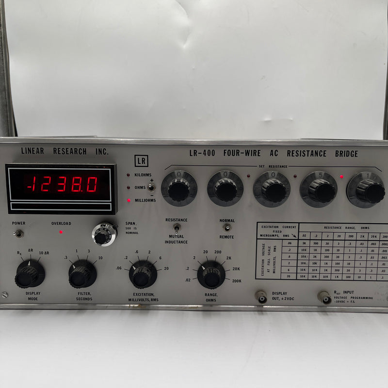 Linear Research LR 400 AC Resistance Bridge