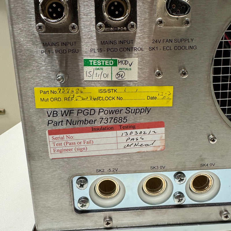 VB P/N: 737685 Power Supply
