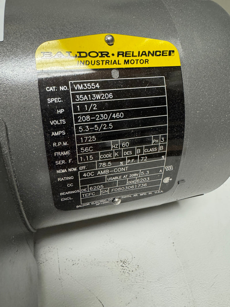 Baldor Reliance VM 3554 AC Electric Motor