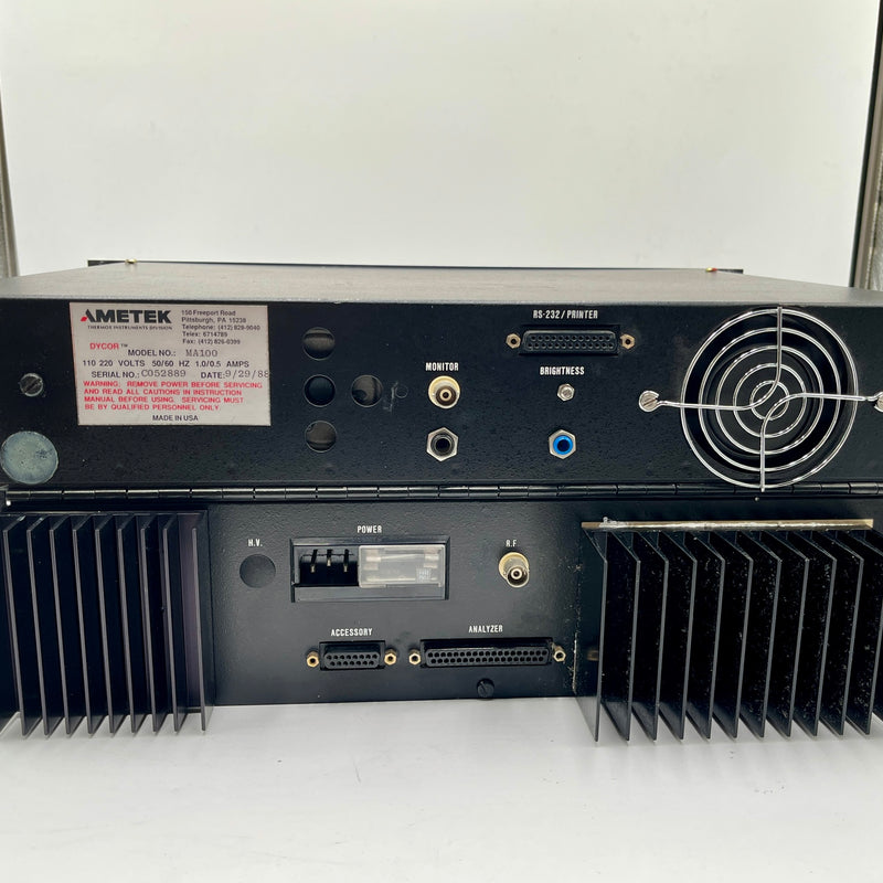 Ametek Dycor MA 100 Quadrupole Gas Analyzer