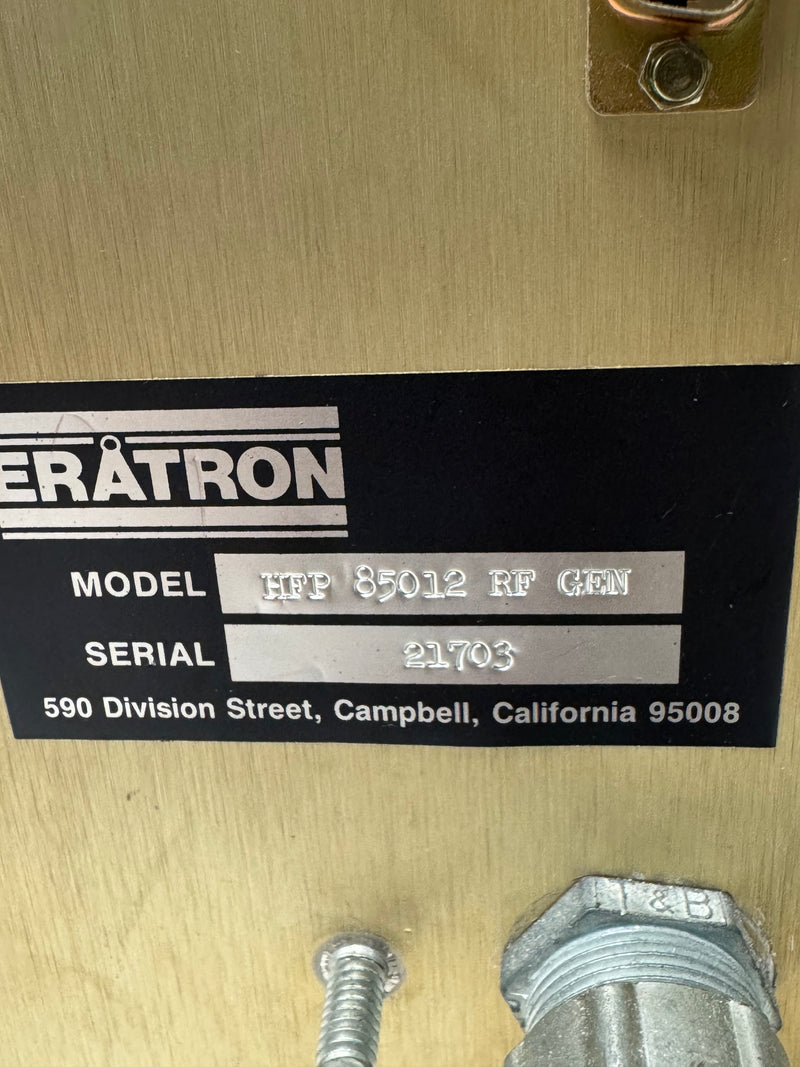 Eratron HFP 85012 RF Generator