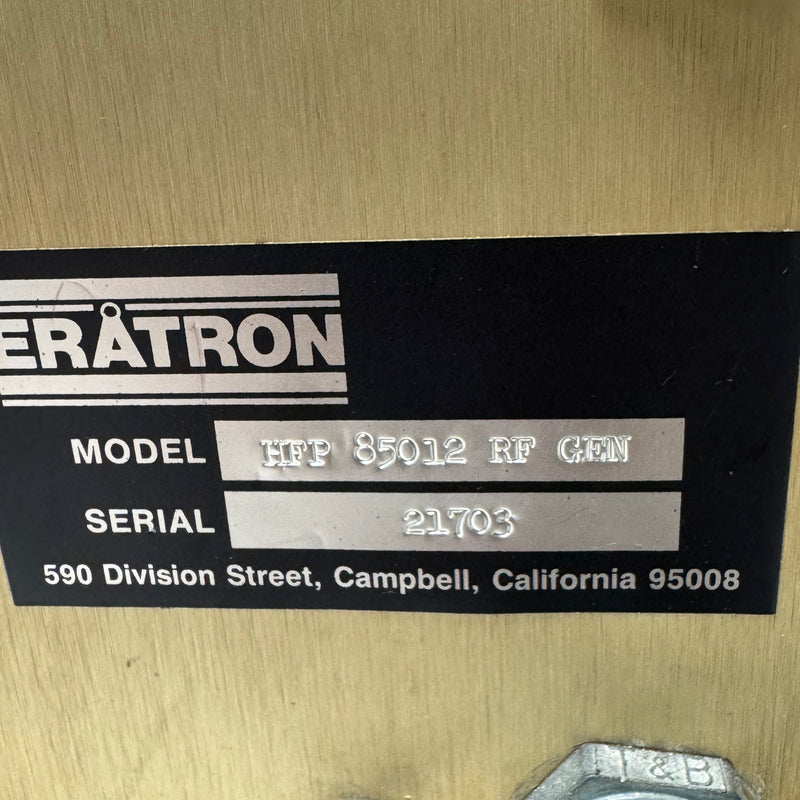 Eratron HFP 85012 RF Generator