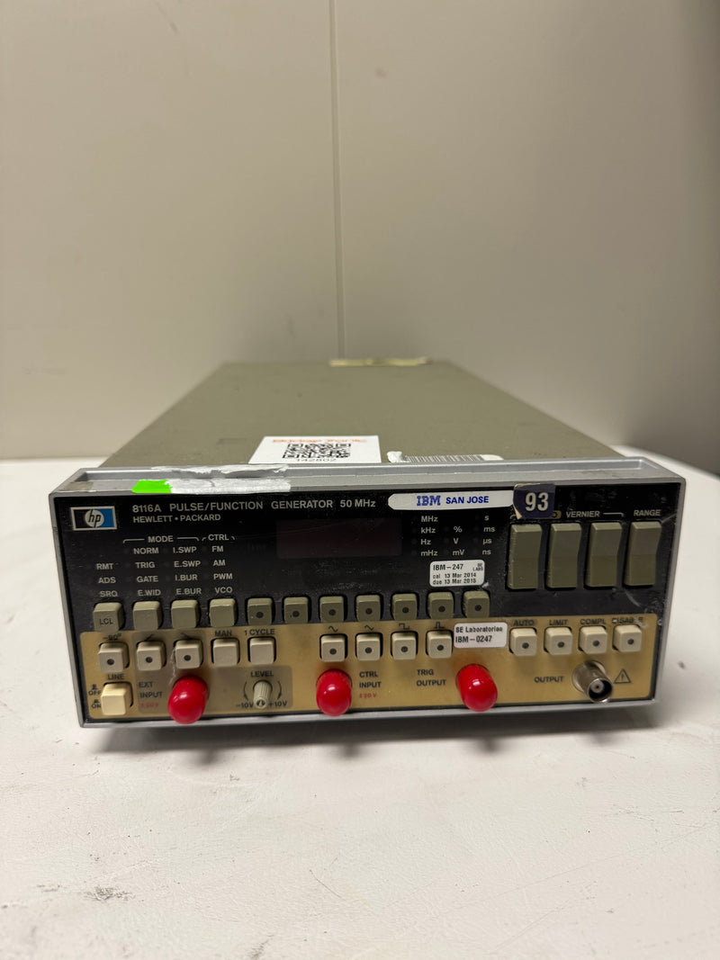 Agilent 8116 A Pulse / Function Generator