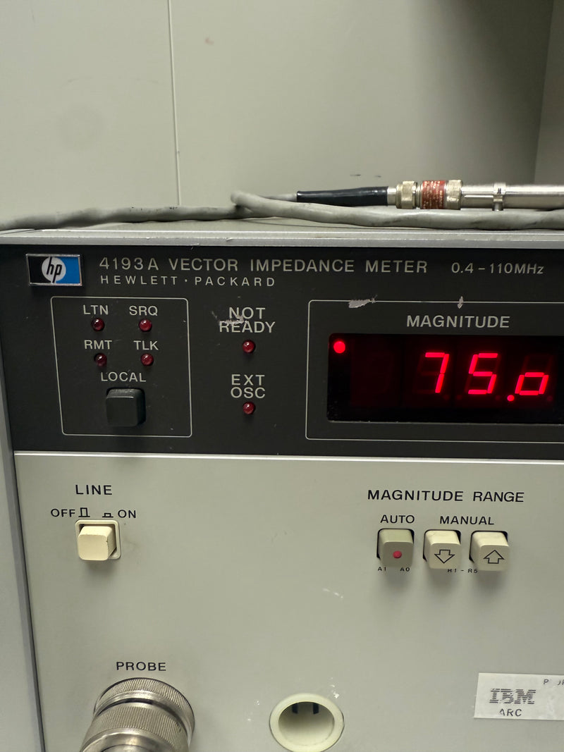 Agilent 4193 A Vector Impedance Meter